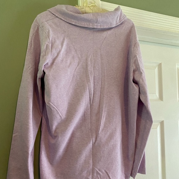 LL Bean Womens Lilac Purple Long Sleeve Sweatshirt - Picture 3 of 4